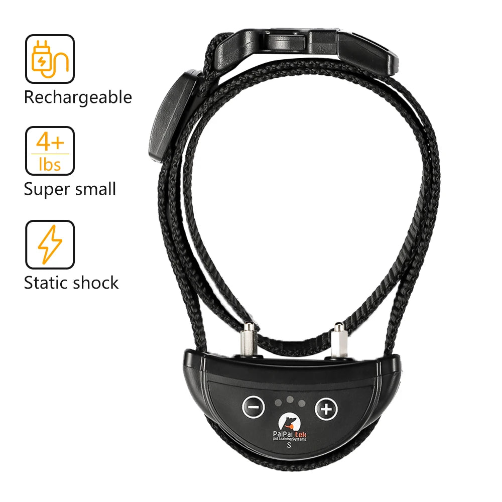 Pet Accessories Rechargeable Vibration Stop Bark Collar Smart Automatic Anti Barking Dog Collar