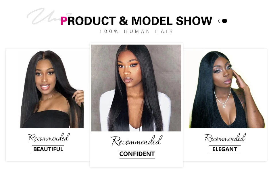 UNICE HAIR 30 Inch Brazilian Bone Straight Hair Bundles 100% Human Hair Weave Bundles Straight Virgin Human Hair 1/3/4 Bundles
