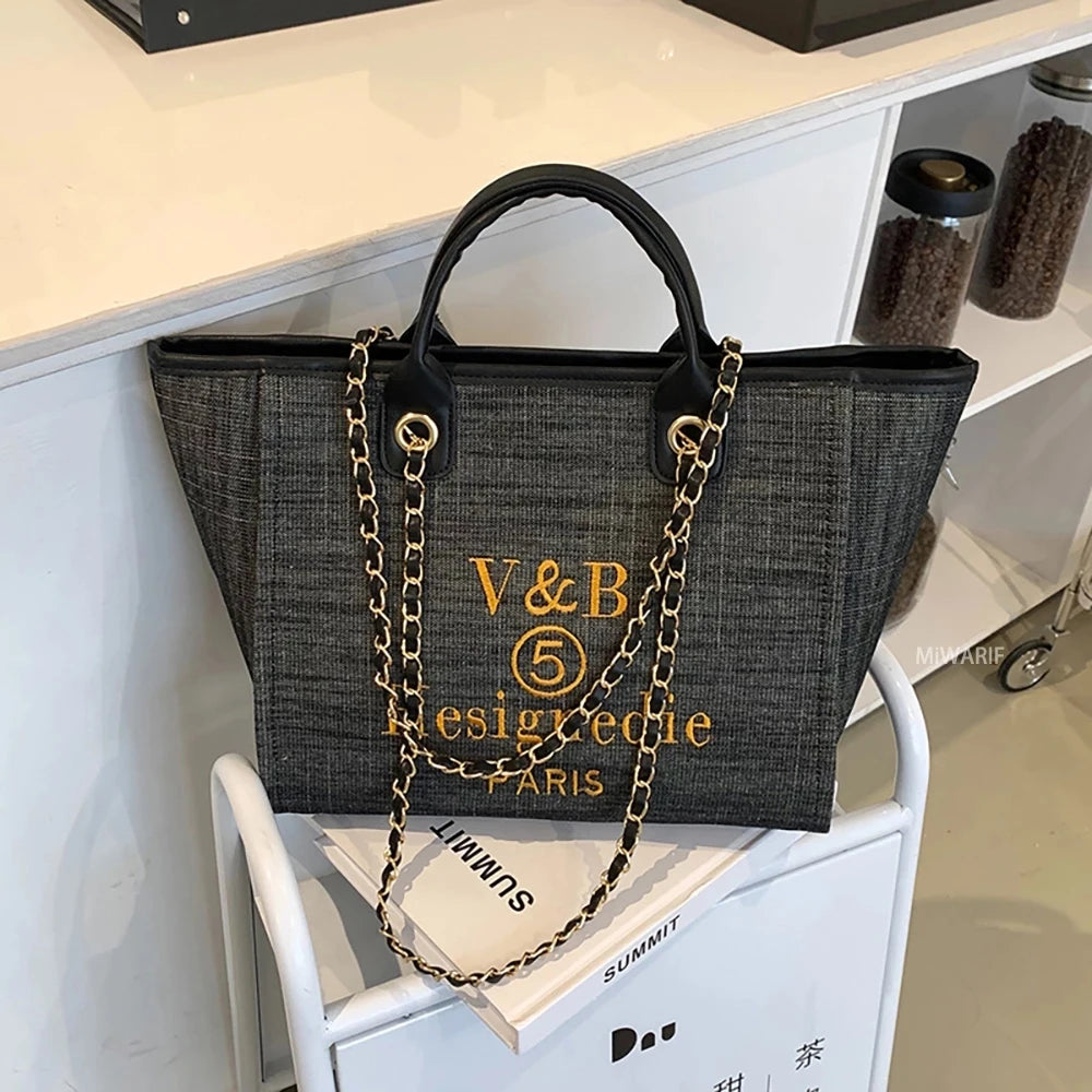 Handbags Women's Bag Shoulder Crossbody for Designer Messenger Large Luxury Female Portable Zipper Canvas Girl Tote Bags
