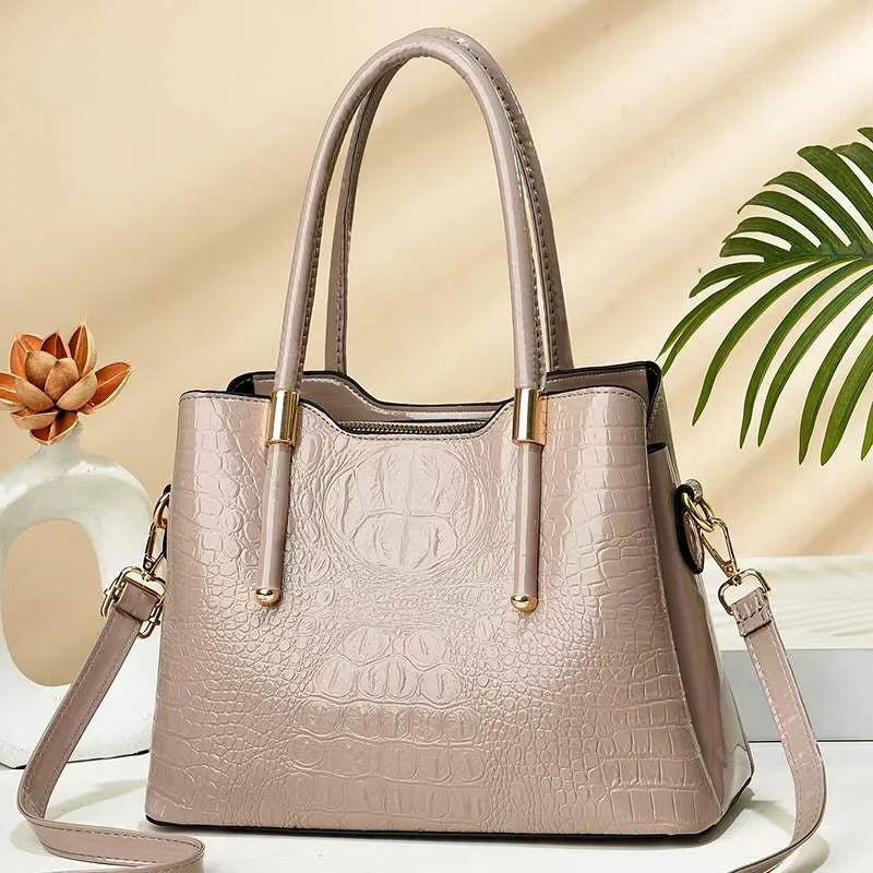 Customised logo Bags Women Handbags Ladies  Leather PU Tote With Zipper Large Capacity Handbags Ladies Bags Women Tote Bags