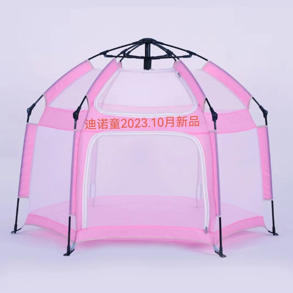 Portable Fully Enclosed Oxford Material Castle Play Tent for Kids Easy Automatic Setup for Camping Beach Outdoor Tours
