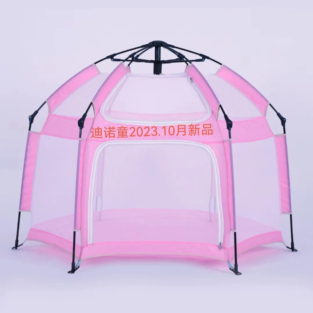 Portable Fully Enclosed Oxford Material Castle Play Tent for Kids Easy Automatic Setup for Camping Beach Outdoor Tours