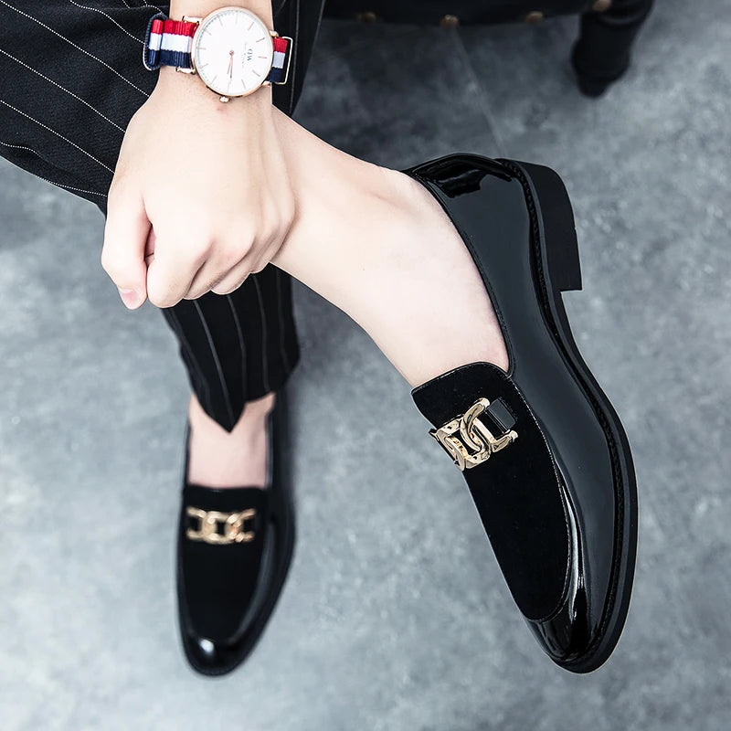 Size 37-44 Faux Suede Durable Fashion Design Lightweight Summer Casual Men Wedding Dress Shoes