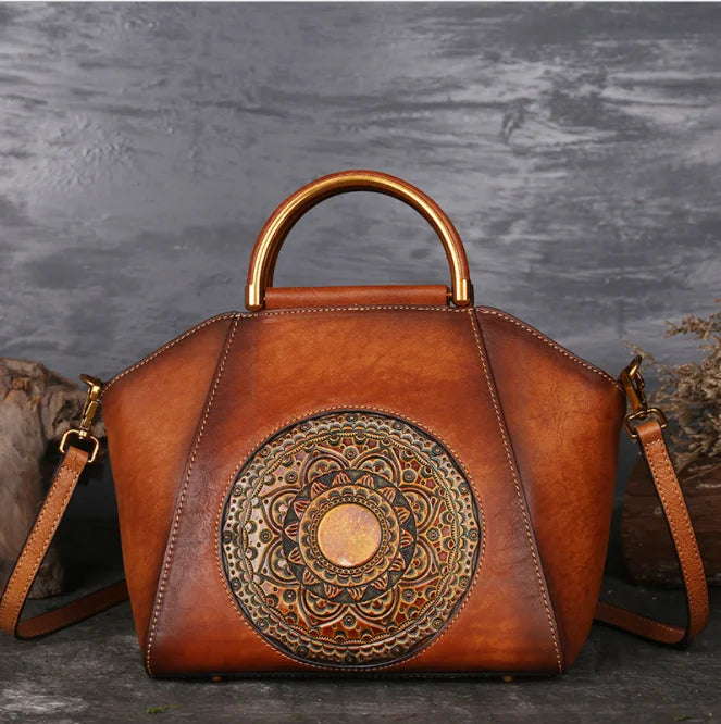 In Stock Ladies Large Capacity Bags Leather Handbags Waterproof Luxury Tote Bag Vintage Crossbody Bag