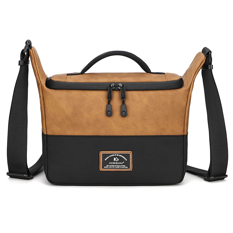 KOOGER Wholesale DSLR SLR Traveler Bag Lightweight PU Leather Camera Bags for Photographer