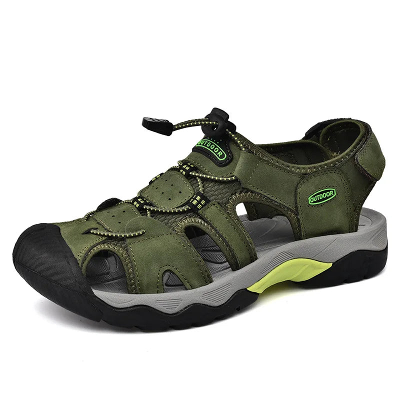 Y 38-48 Plus Size Summer Men's Sandals Outdoor River Tracing Casual Beach Shoes for Men