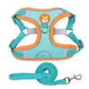 Dog Harness with Leash Adjustable Vest Walking Supplies Soft Breathable Pet Accessories for Chihuahua Pug Small Puppy Dog Lead