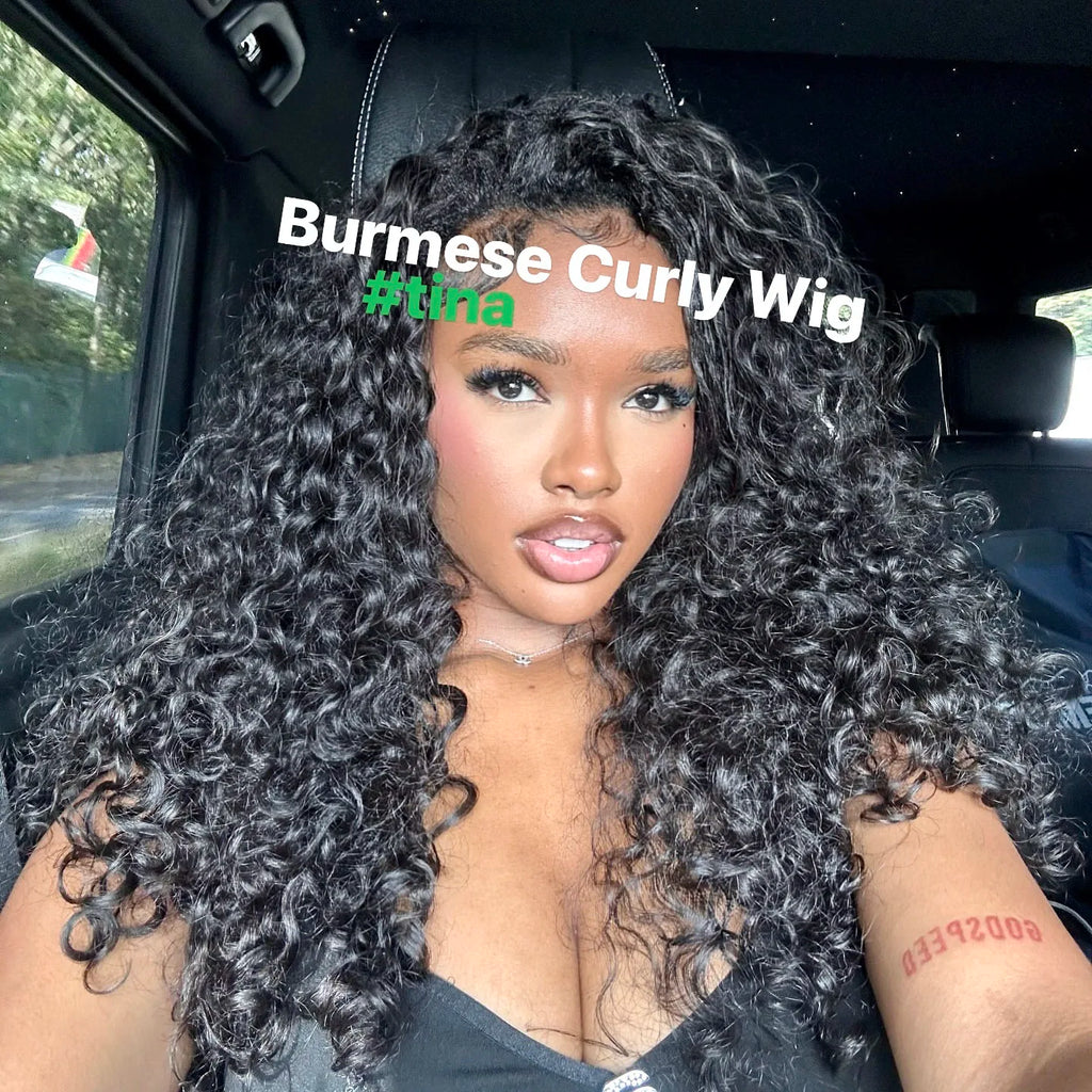 US Shipping Raw Human Hair Extensions Glueless Hd Lace Wigs for Black Women Burmese Curly Hair Vendor Human Hair Wig HDLace Wigs