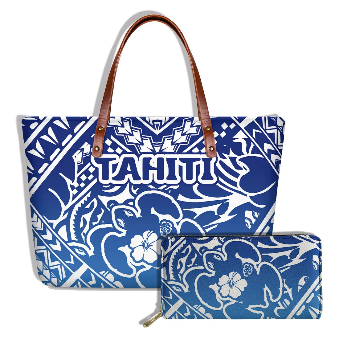 Traditional Tribal Polynesian Print Satchel Handbag Set Young Girls Hand Bags and Purses for Women Luxury Custom Purse with Logo