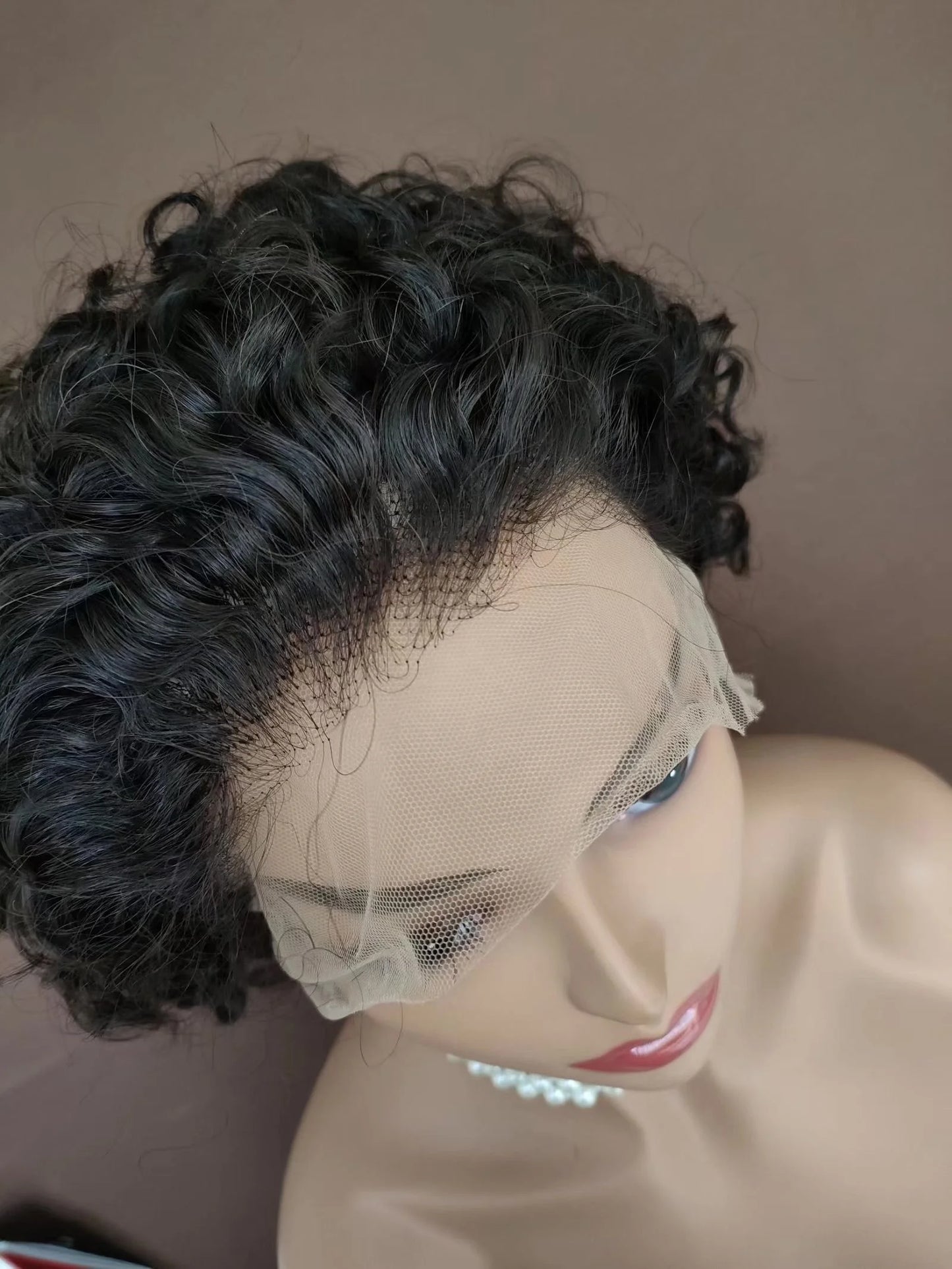 New Product Pixie Wig Curly Wholesale Price Full Lace Brazilian Human Hair Wig Fast Delivery Indian Raw Hair Vendors