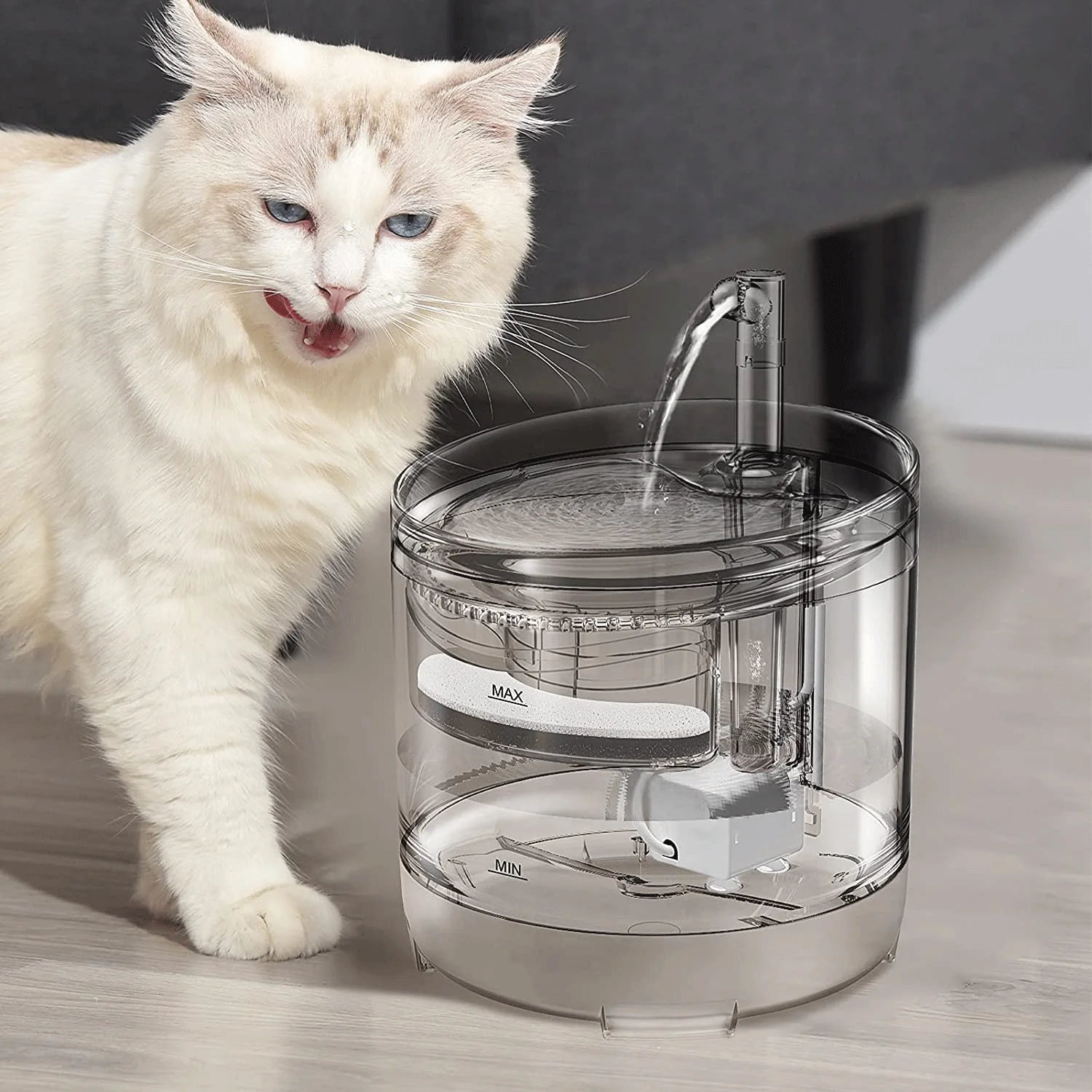 2L Modern Solid Design Super Quiet USB Charging Dog Cat Water Dispenser Electric Cyclic Automatic Pet Water Fountain