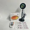 Hot Sale Led Sunset Lamp 16 Colors Rgb With Remote Control Rainbow Projection Night Light Led Sunset Light