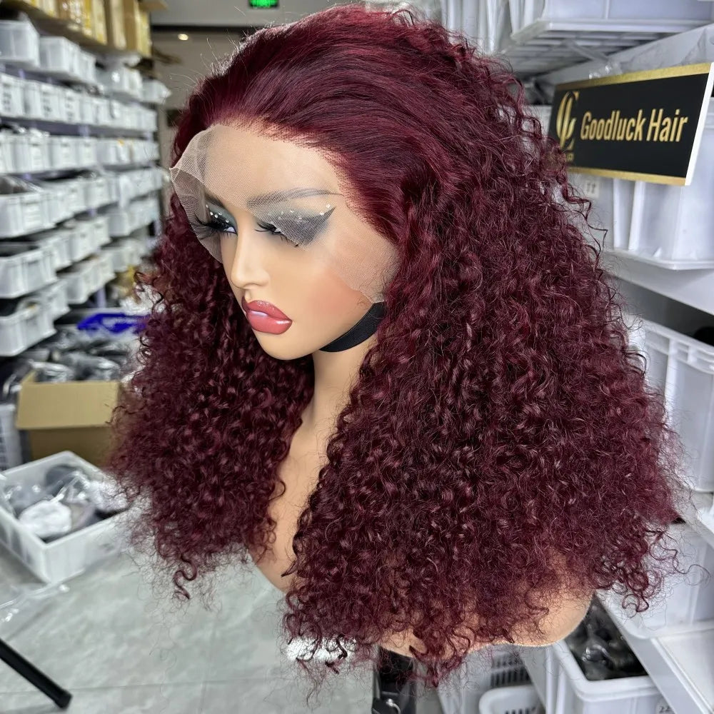 GL Luxury Wigs Bouncy Spring Curly Raw Vietnamese Hair 3D Loose 13x6 Hd Human Hair Lace Front Wig Raw Indian Hair Frontal Wigs
