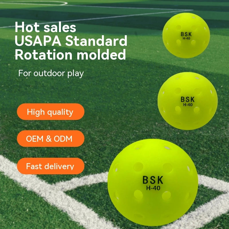 Bosket Factory Price Franklin X40 Pickleball Durable USAPA Approved 40 Hole Tournament Outdoor Fast Pickle Ball Competition Ball