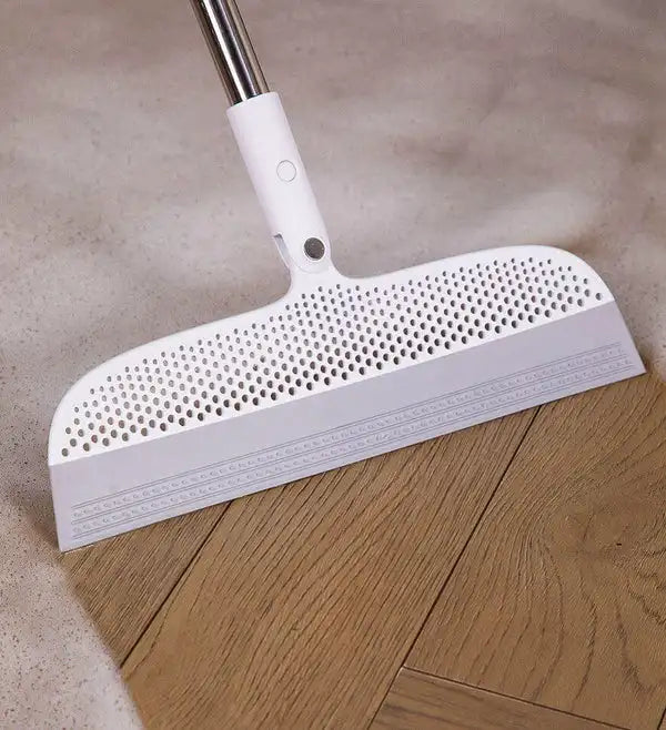 JOYBOS 50inch Magic Sweep Broom 2-in-1 Silicone Removable Broom Cleaning Dry Mop  Floor Cleaning Squeegee