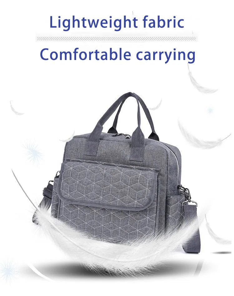 Leisure Multi-function Oxford Waterproof Mommy Bag Large Capacity Diaper Bag OEM Customized Organizer Logo Style