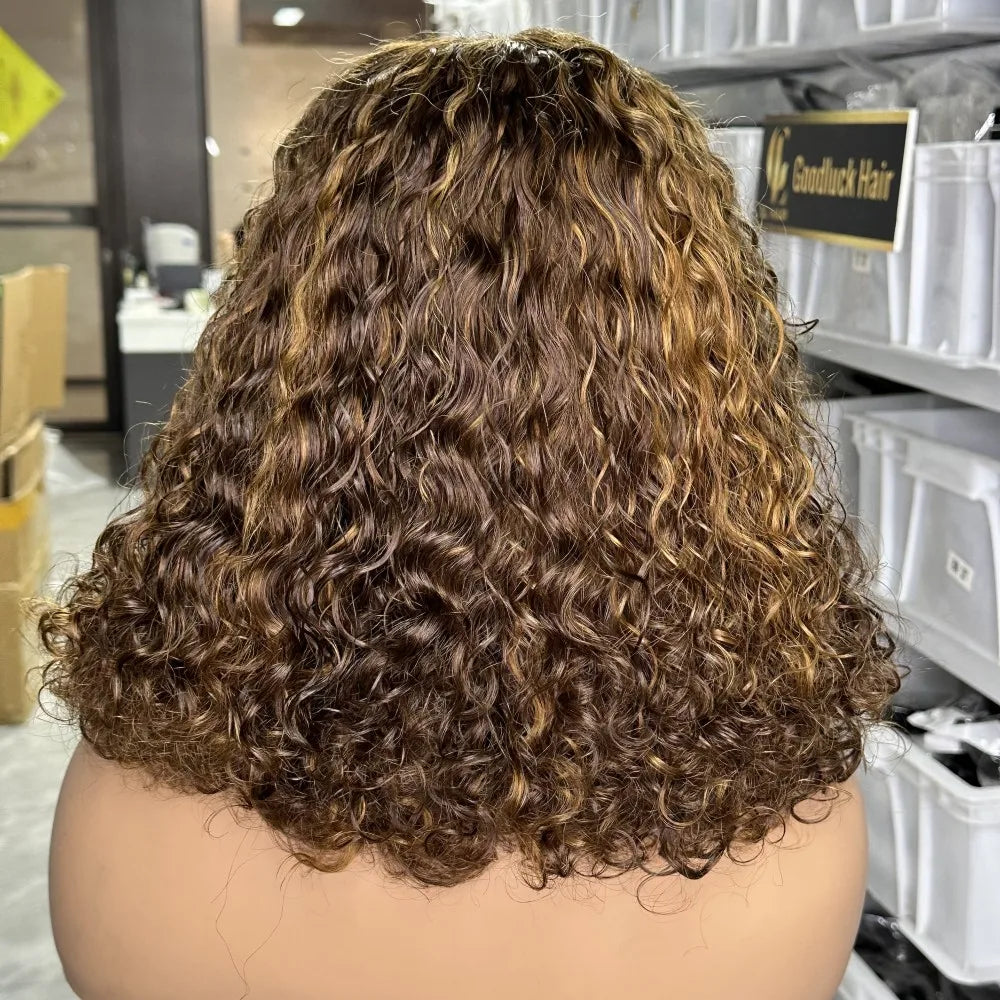 GL Luxury Wigs Bouncy Spring Curly Raw Vietnamese Hair 3D Loose 13x6 Hd Human Hair Lace Front Wig Raw Indian Hair Frontal Wigs