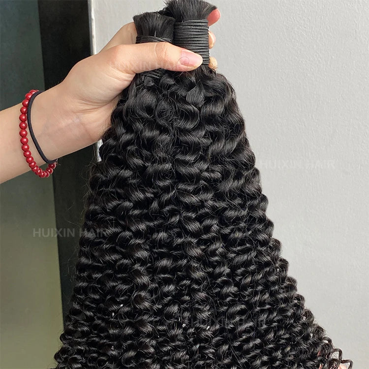 Wholesale Price Human Hair Bundles  Indian 100% Human Hair Kinky Curly Hair Extensions