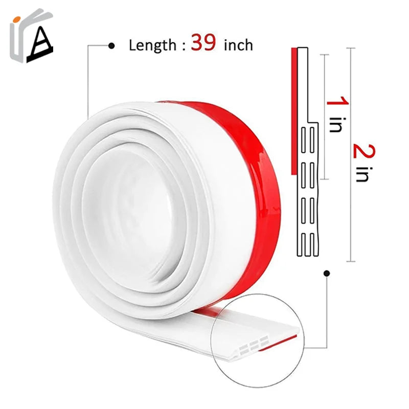 Weatherproof Soundproof Door Draft Stopper Rubber Seal Sweeps and Dust Stripping for Bottom Door