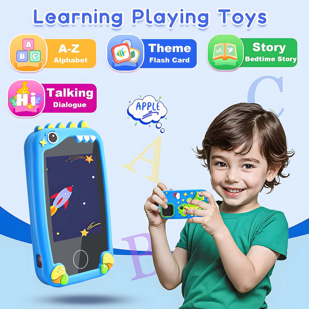 t l Phone Portable Jouet Telephone Toy   Unisex Phone Kids Smart S3 Educational Camera  Player Birthday Gifts 3-12 Year Old