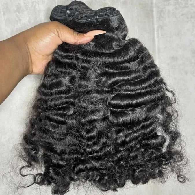 Wholesale Burmese Raw Kinky Curly Hair Weave Bundles Unprocessed Raw Hair Loose Deep Water Wave Human Hair Bundles