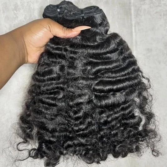 Wholesale Burmese Raw Kinky Curly Hair Weave Bundles Unprocessed Raw Hair Loose Deep Water Wave Human Hair Bundles