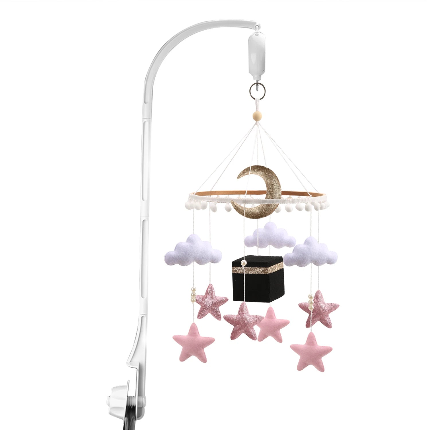 Islamic Baby Mobile for Crib Baby Kaaba Mobile Muslim Baby Mobile Quran Reciting