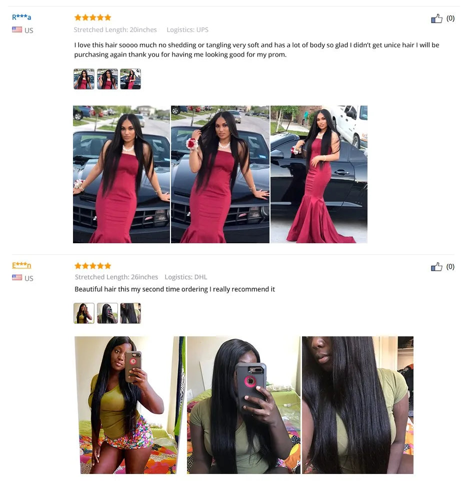 ISEE HAIR Peruvian Straight Hair Lace Closure HD 4"*4" Free Part 100% Remy Human Hair Medium Brown Lace Closure