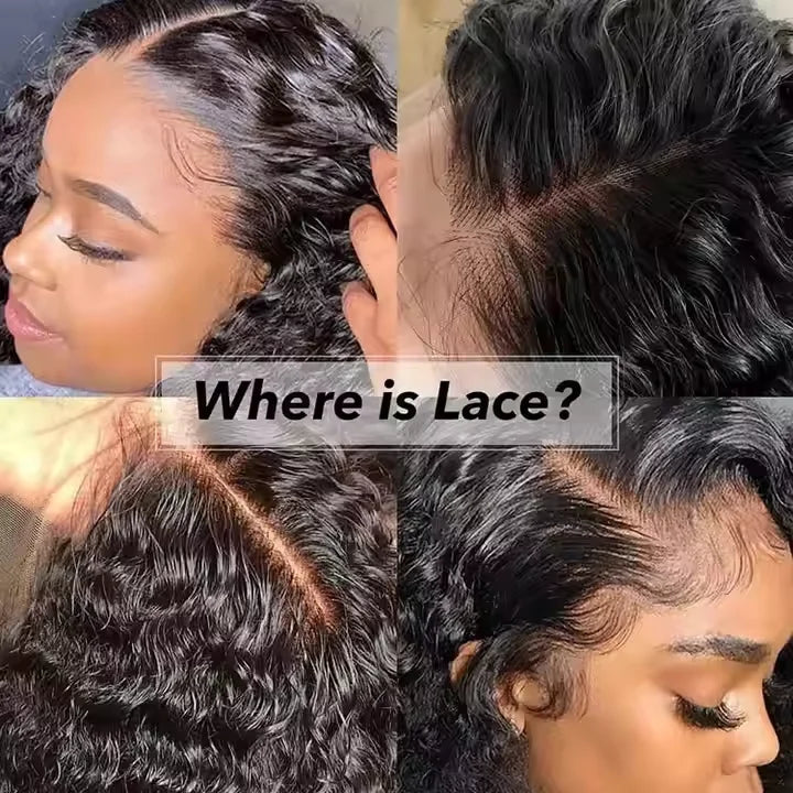 Afro Kinky Curly Raw Brazilian Virgin Human Hair Wig 4x4 Lace Frontal Closure HD Transparent Lace Front Natural Human Hair Wig