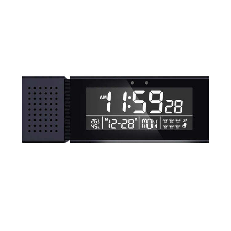 Multifunctional Digital Desktop Clock Display Day Date Time Week Temperature & Humidity with Snooze & FM Radio Function