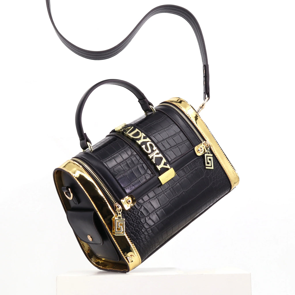 Ladysky Quality Handbags for Women crocodile Ladies Shoulder Bags Top Selling Female Hand Bags Luxury Wholesale Products 28 cm
