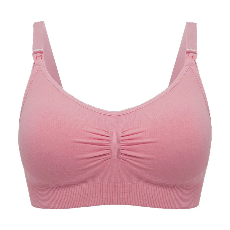 plus Size Seamless Nursing Bra for Women Breathable Maternity Push up Front Closure Underwear Adjustable Straps Wire-Free