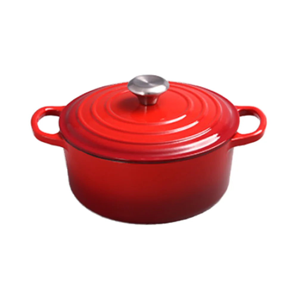 Beyond Classic Design Cast Iron Casserole Dish Enamel Coated Shallow Sea with Durable Metal Construction