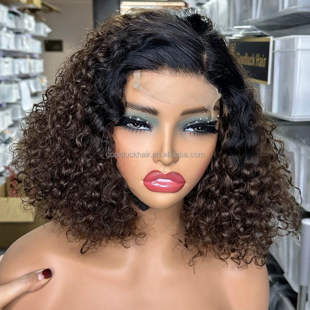GL Luxury Wigs Bouncy Spring Curly Raw Vietnamese Hair 3D Loose 13x6 Hd Human Hair Lace Front Wig Raw Indian Hair Frontal Wigs