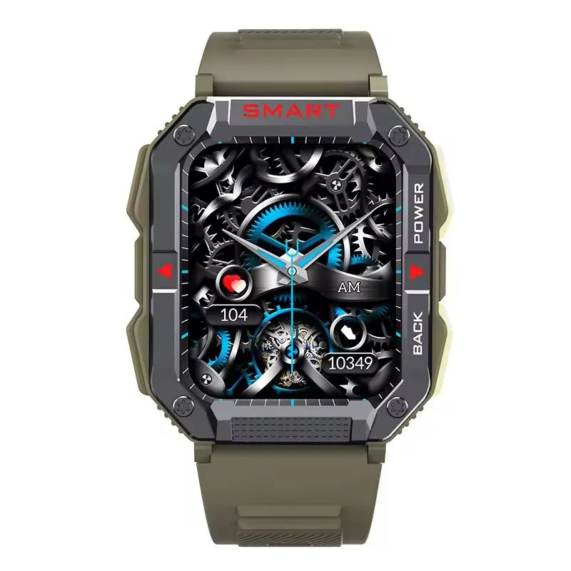 Yk01 Hd 1.83 Inch Ips Screen All Day Heart Rate Detection Bt Sports Smartwatch Multi-language Push 300 Mah Battery Smart Watch