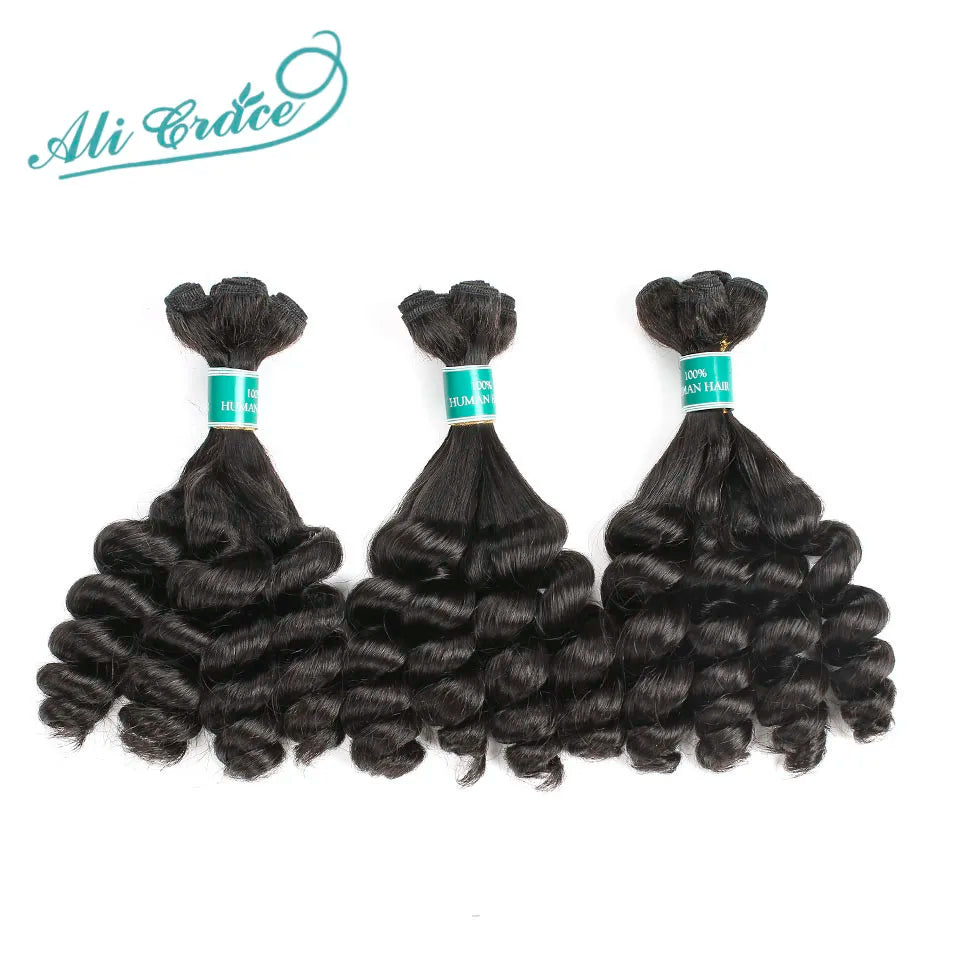 Ali Grace Hair Double Drawn Loose Wave Hair Full Ends Funmi Hair Hairstyle Funmi Hair Bundles 100% Human Hair Extensions
