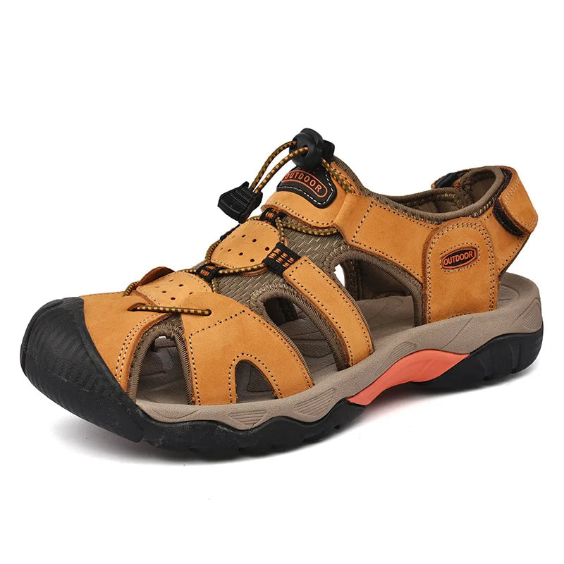 Y 38-48 Plus Size Summer Men's Sandals Outdoor River Tracing Casual Beach Shoes for Men