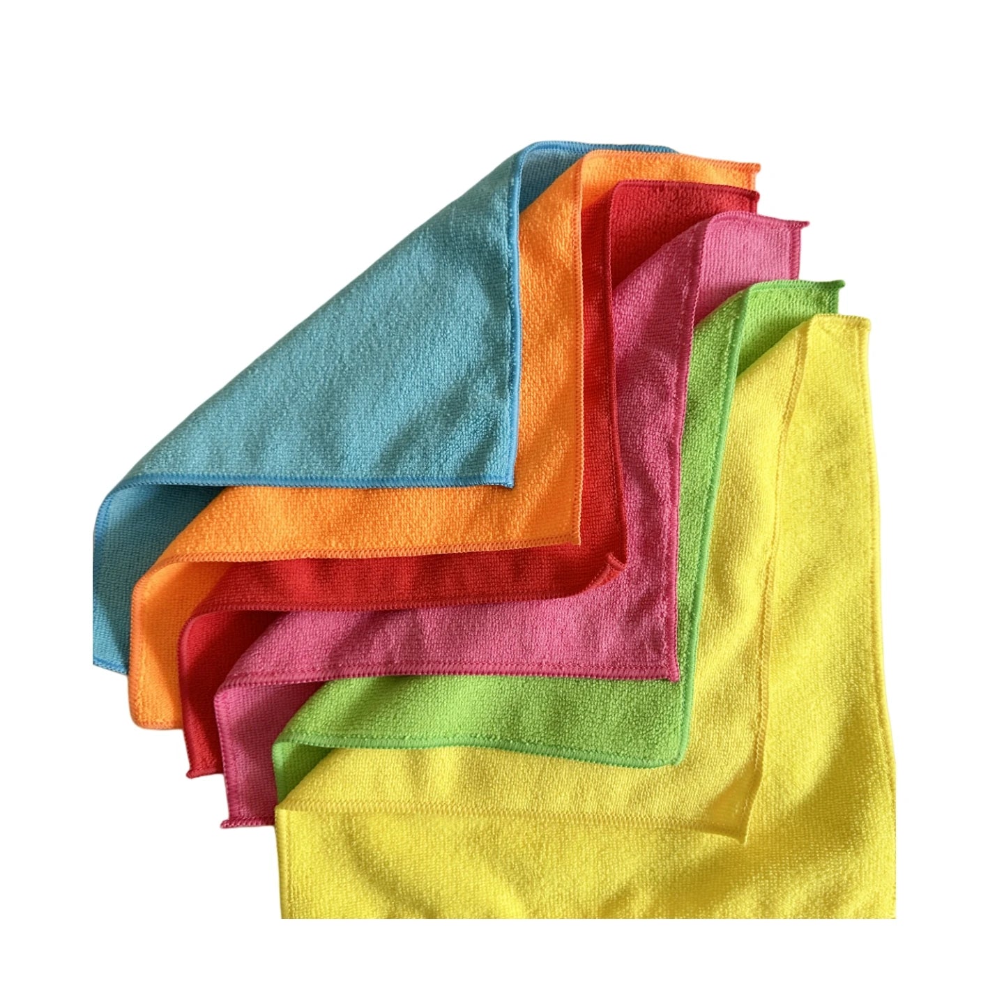 30x30cm 250gsm Microfiber Cleaning Cloth 6 Colors Pack 12 Colors Pack