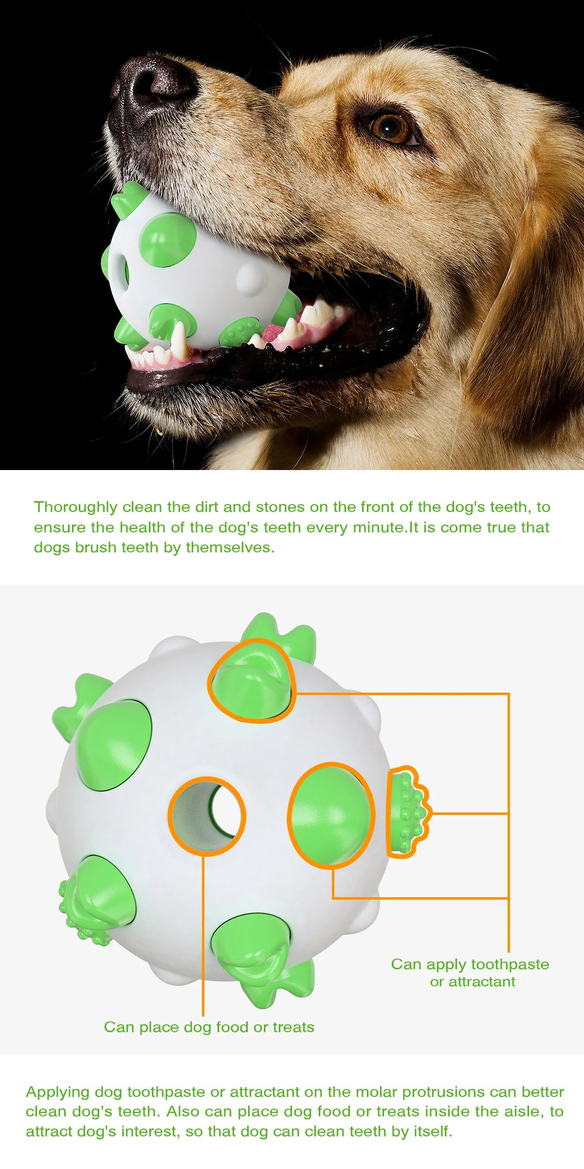 Funland Modern Eco-Friendly Waterproof Natural Rubber Dog Pet Chew Ball Toy for Outdoor Training Carton