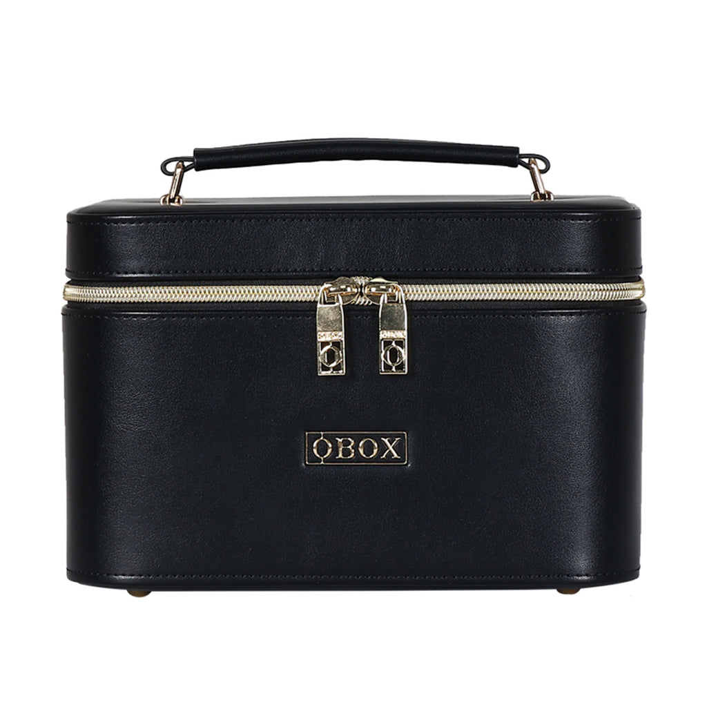 Cross-Border Led Mirror Travel Makeup Bag, Makeup Mirror, Cosmetics Portable Large-Capacity Makeup Case, Hand-Held Beauty Bag