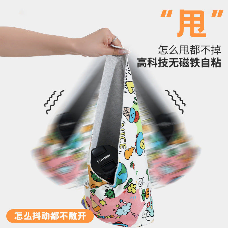 Magic Cloth Cosmetic Bag Explosive 100-patch Storage Bag Camera Sleeve Bag Micro Single iPad SLR Protective Cover