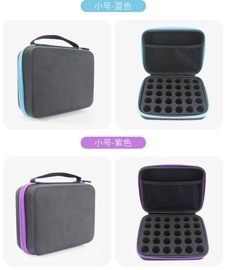 Wholesale 30/60 10ml portable EVA essential oil bag portable large capacity shockproof essential oil bottle storage bag