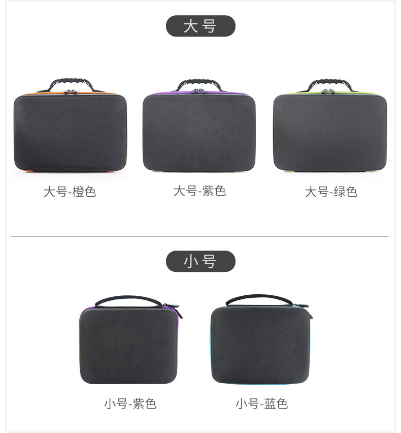 Wholesale 30/60 10ml portable EVA essential oil bag portable large capacity shockproof essential oil bottle storage bag