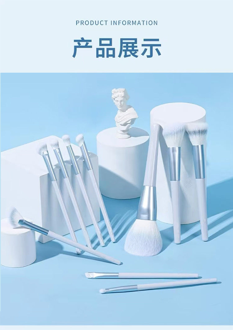 Clear sky 10 makeup brush suit powder eye shadow foundation brush nose shadow lip brush vignetting brush makeup tools wholesale