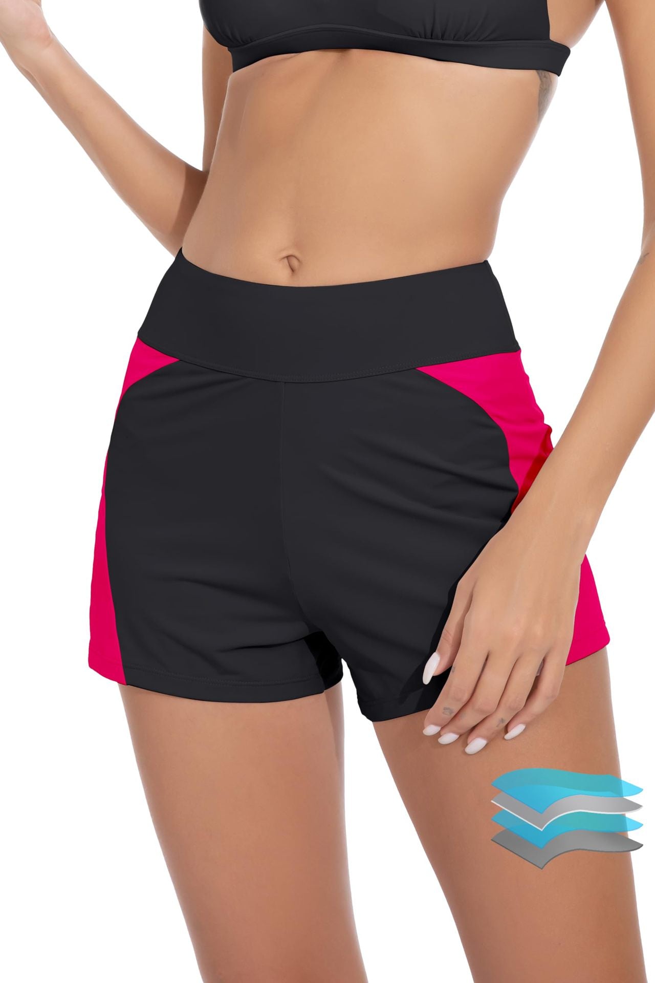 Summer Bag Hip Slim-fit Elastic Yoga Fitness Sports Beach Swimming Flat Angle Menstrual Pants with Briefs