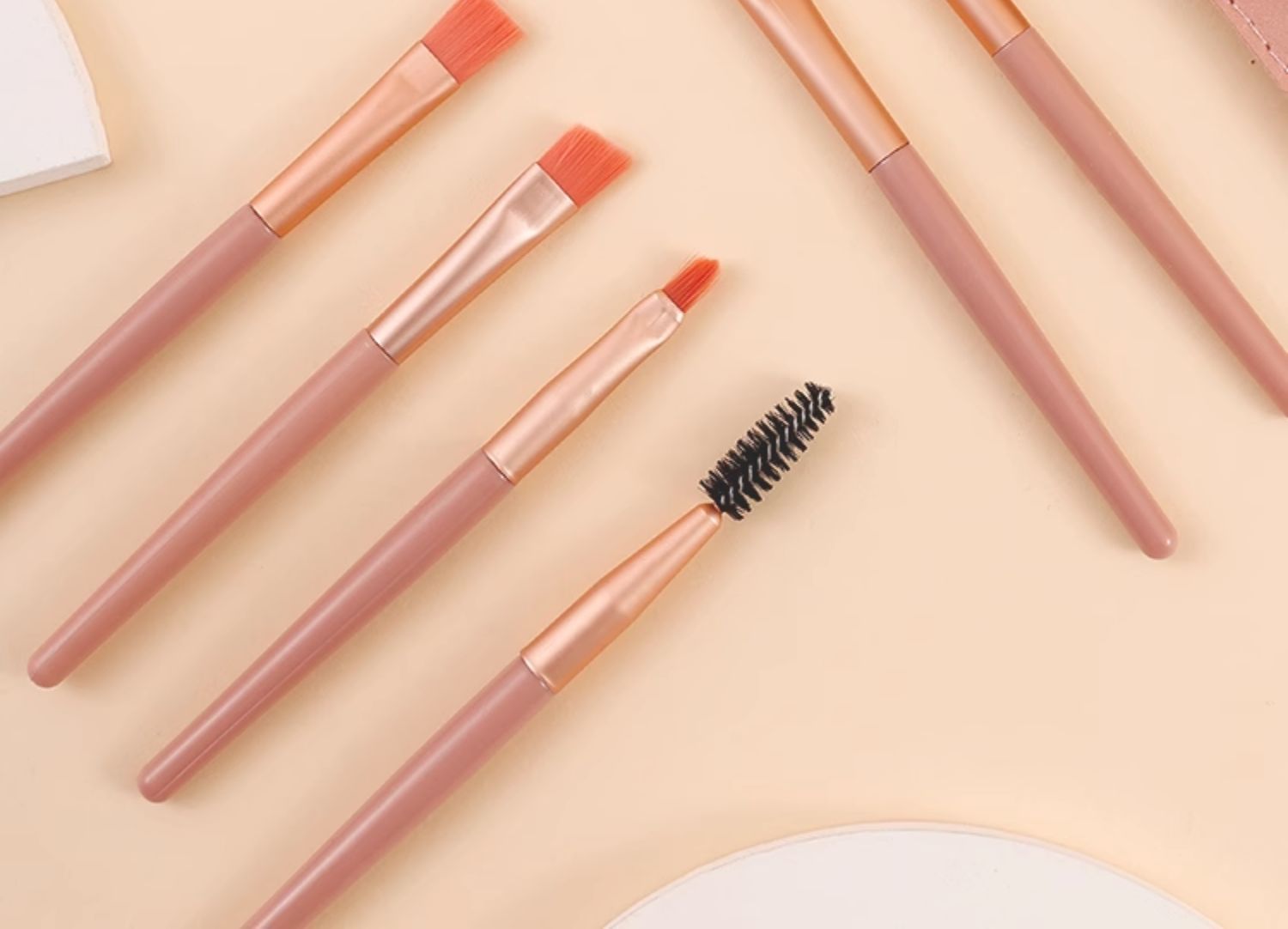 8 makeup brush suit portable short super soft travel blush brush eye shadow brush beauty tools for beginners