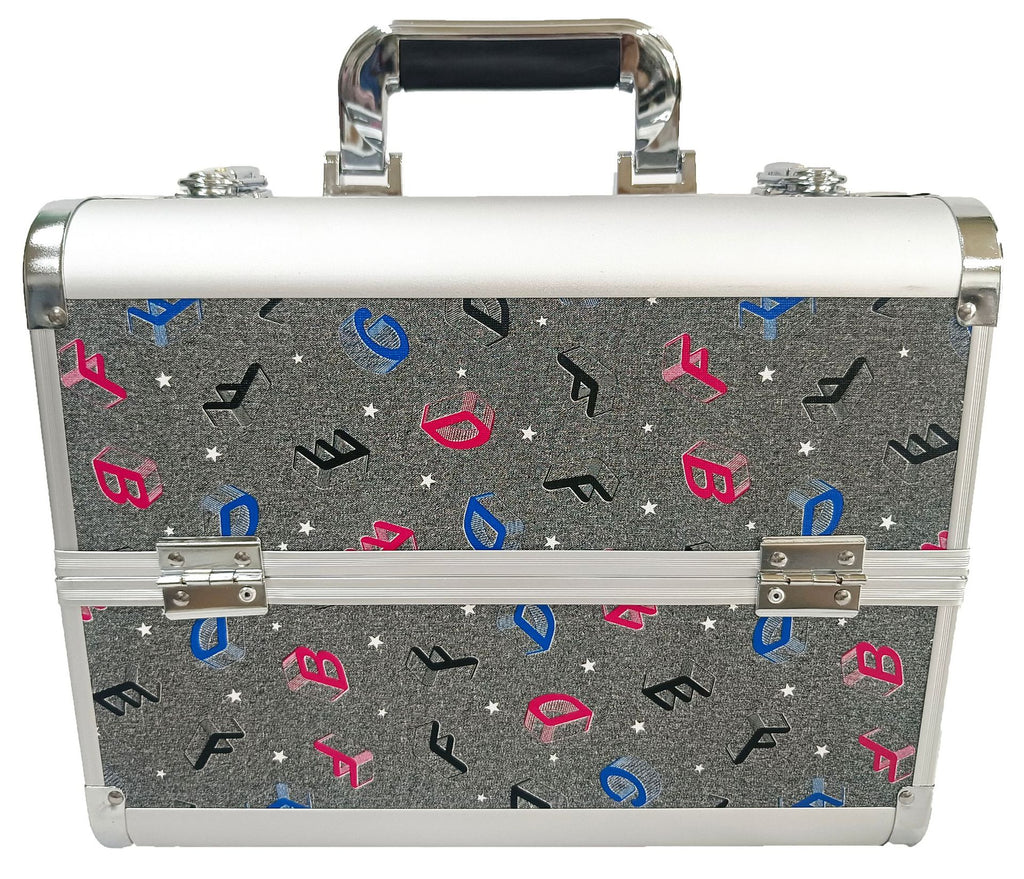 Manufacturer's Ready-Made Wholesale and Retail Professional Makeup Box, Beauty and Manicure Box, Double-Layer Large-Capacity Portable Makeup Box