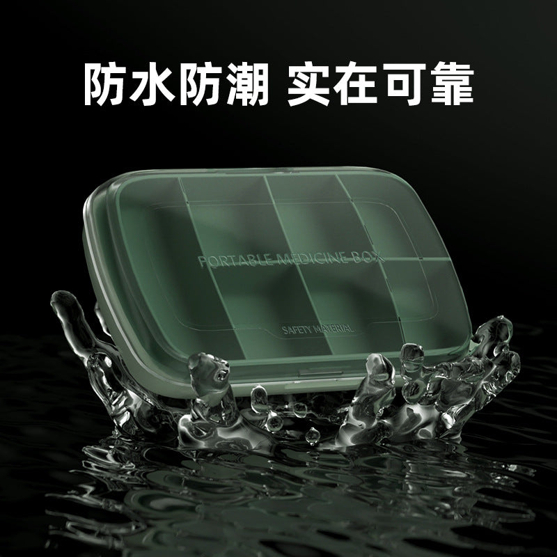 T5135 Portable Seven-Day Pill Box, One-Week Large-Capacity Storage Box, Sealed Pill Box, Portable Pill Dispenser