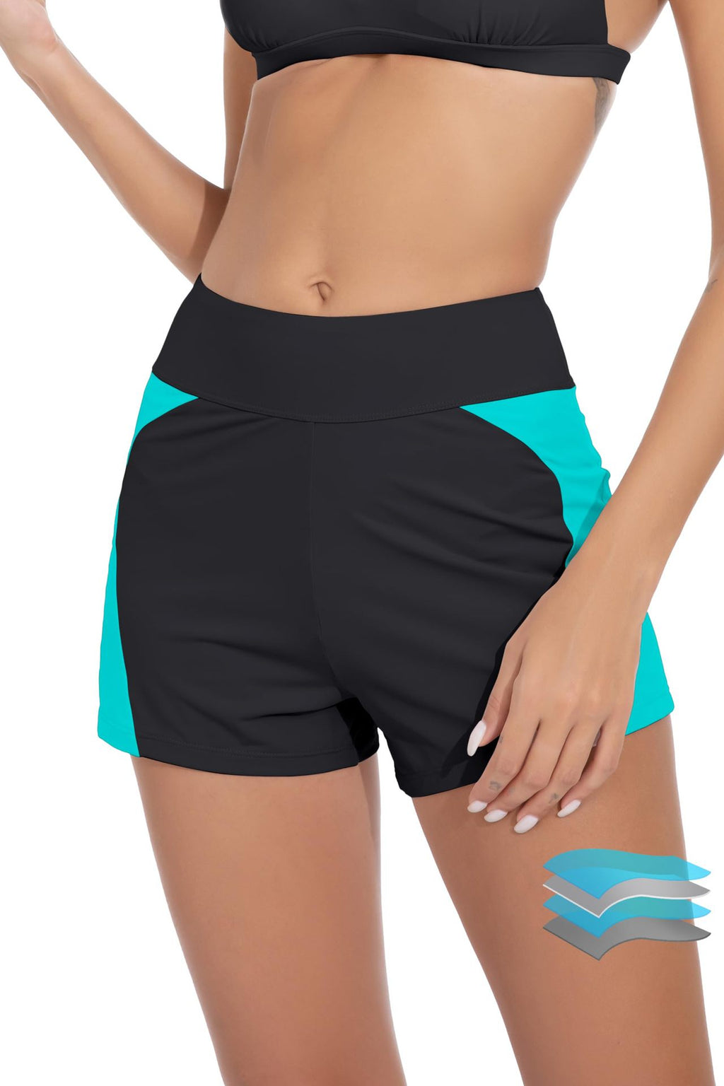 Summer Bag Hip Slim-fit Elastic Yoga Fitness Sports Beach Swimming Flat Angle Menstrual Pants with Briefs