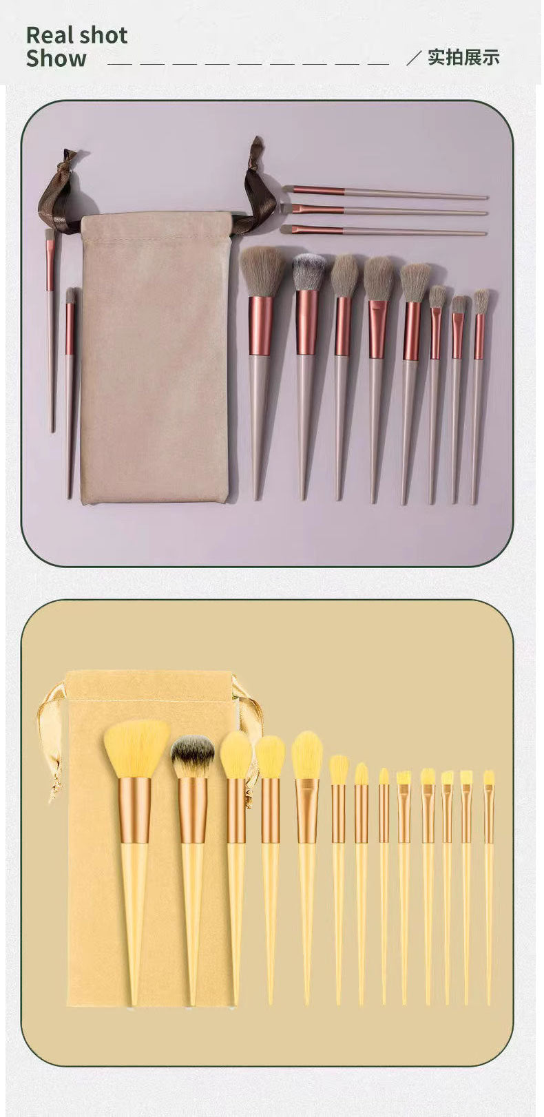 Makeup Brush suit High Sense 13 Set of Three Brush Super Soft Wool Eyeliner Brush Beauty Makeup Tools Makeup Brush Set Brush